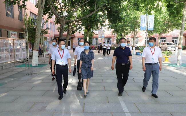 省教育厅督导调研组莅临Beat365调研指导复学复课工作