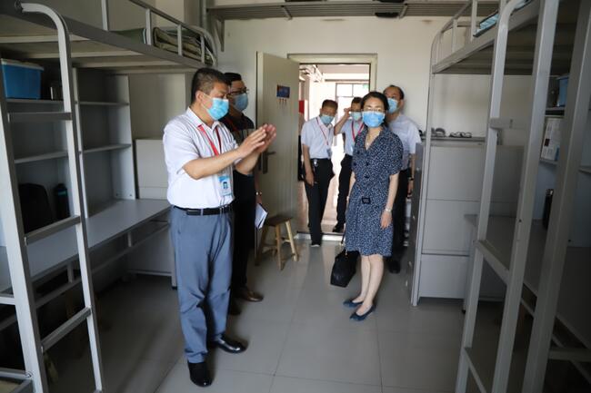 省教育厅督导调研组莅临Beat365调研指导复学复课工作