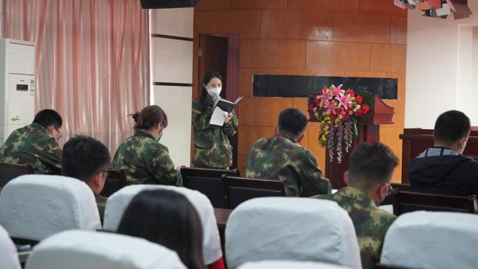 Beat365唯一官方网站召开学管干部培训周会2022.4.18