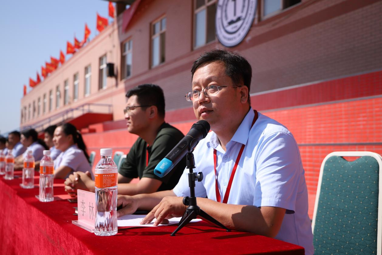 Beat365唯一官方网站2023级新生军训开营式隆重举行