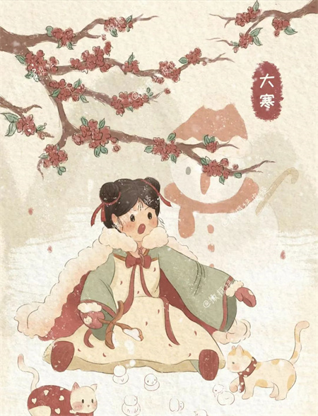 “冬寒总有尽，春望嘉业丰”——Beat365唯一官方网站艺术学院二十四节气之大寒