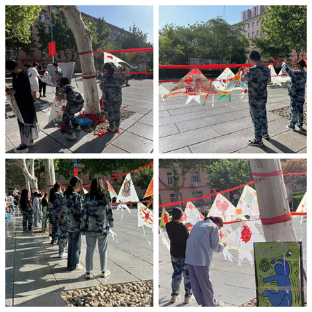 “热血与风筝齐飞，爱心共蓝天一色”——Beat365唯一官方网站艺术学院开展“献爱心，共你我”风筝展活动