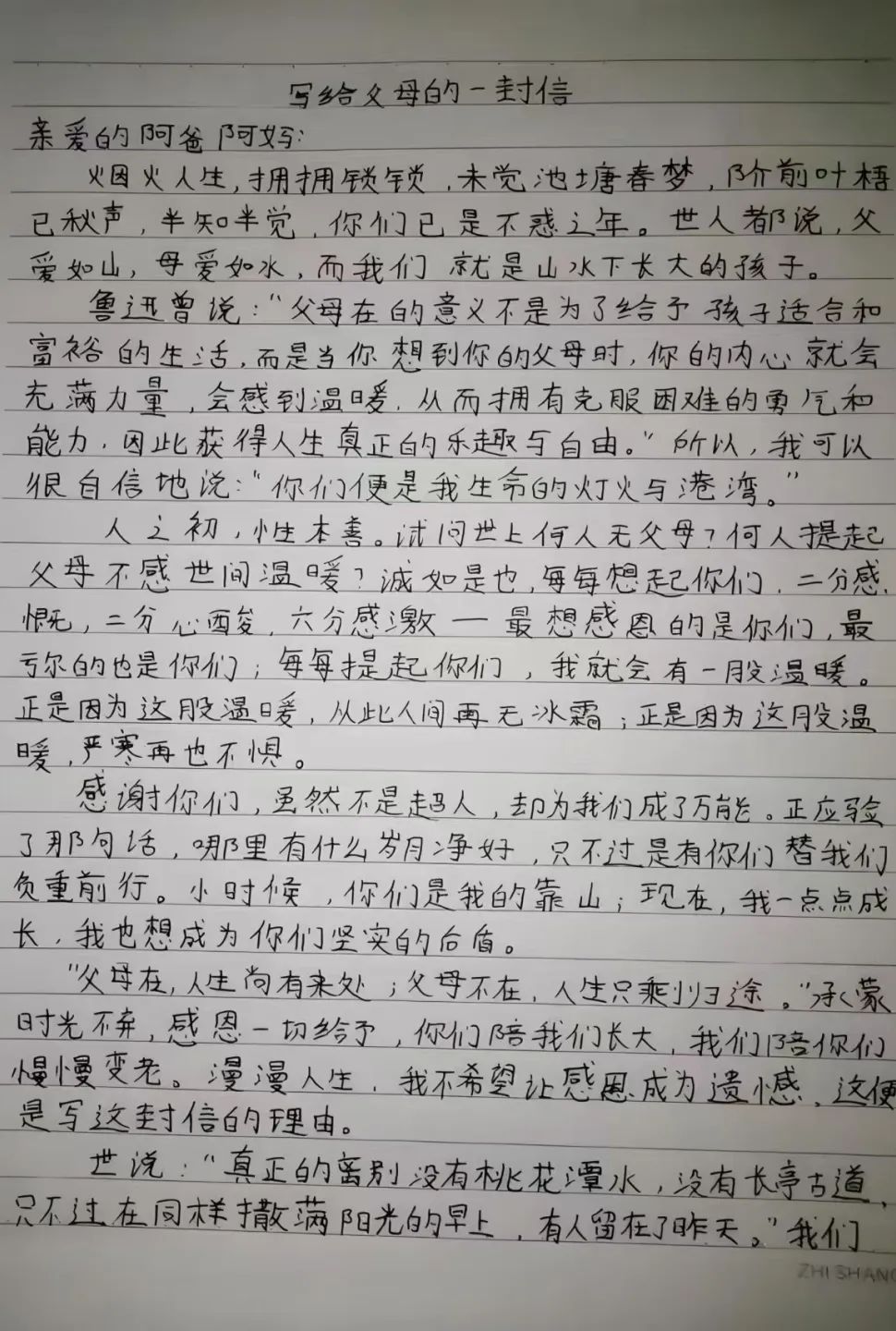 寸草春晖，情暖桑榆（五）