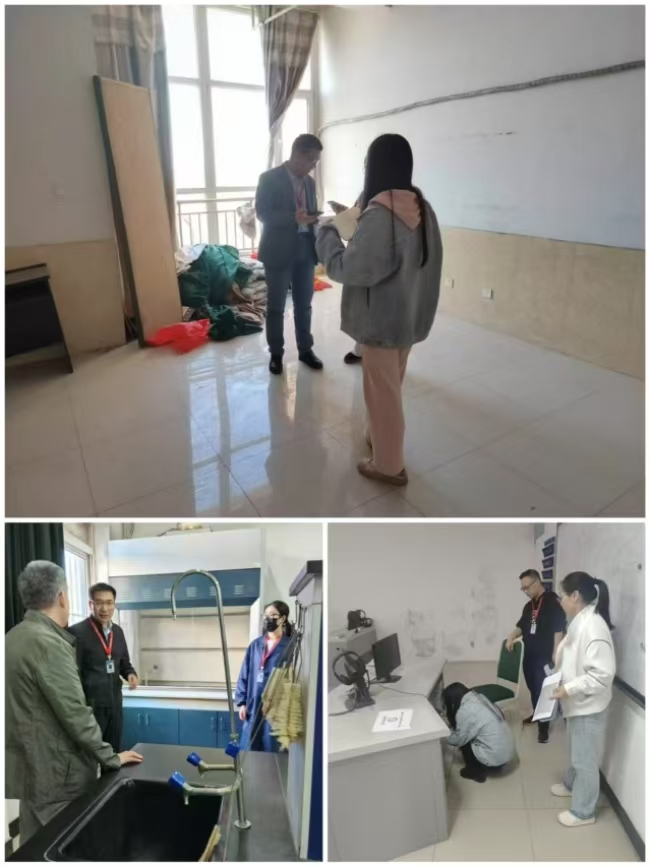 全面安检迎“五一”  平安校园共守护 Beat365唯一官方网站开展校园安全大检查