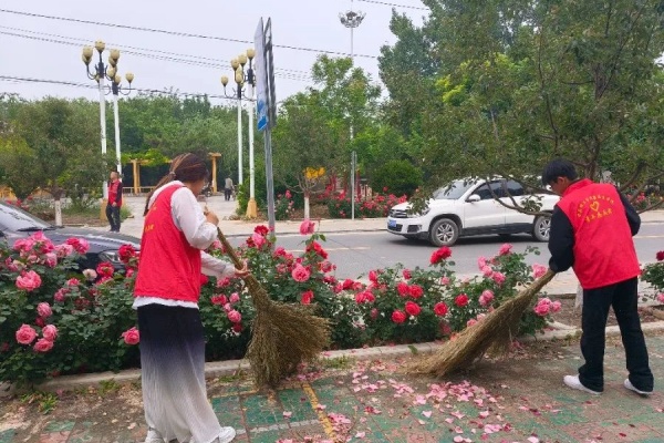 绿荫清扫护家园 青春志愿暖东庄——经济学院志愿者赴东小庄村进行志愿服务清扫活动