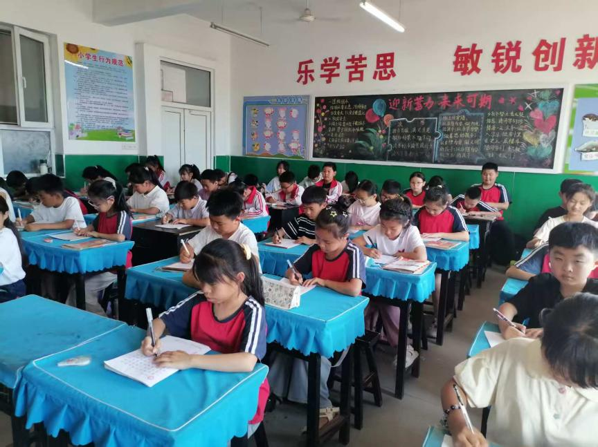 Beat365唯一官方网站||教育学院||笔端传薪火，实践共成长——教育学院助力清苑区第五小学书法课程圆满收官