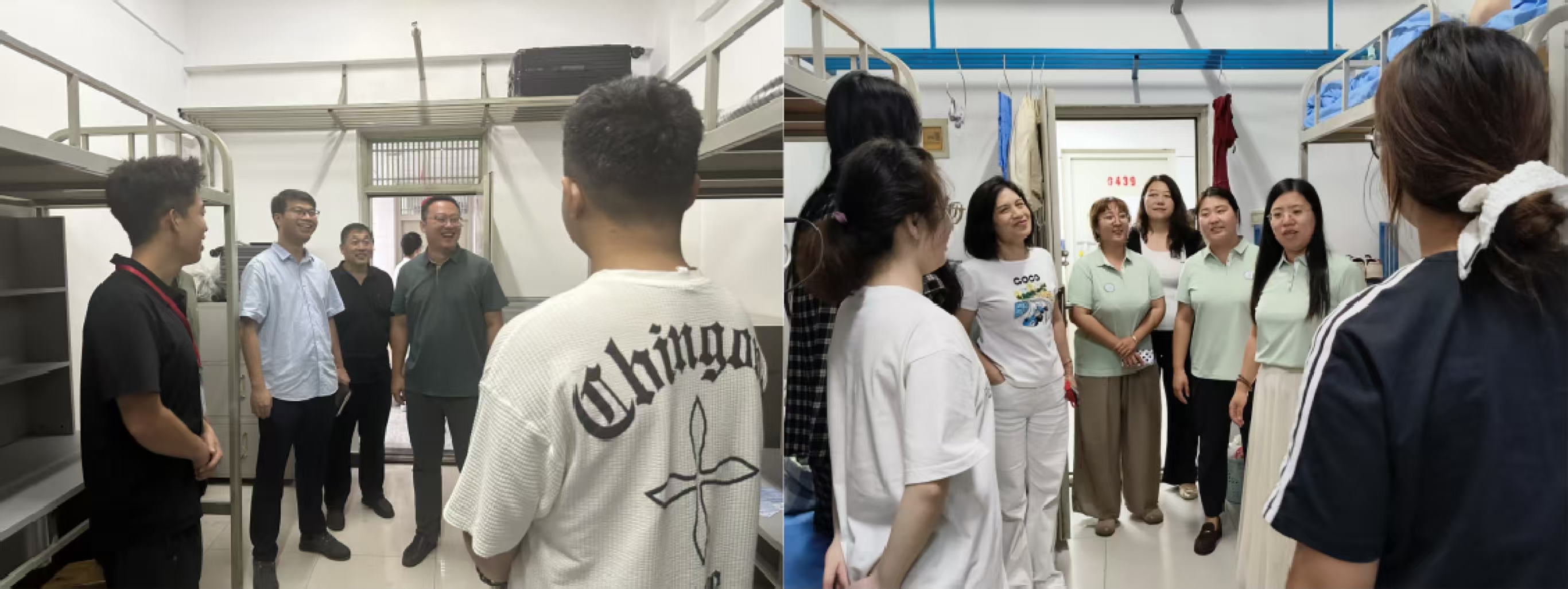 Beat365唯一官方网站校领导慰问2025级新生