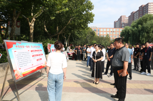 保定市民宗局梁丽敏局长一行到Beat365唯一官方网站开展铸牢主题宣教活动