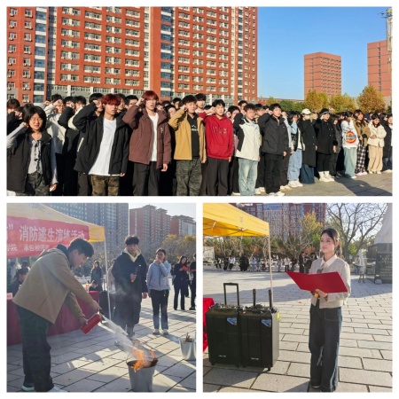 艺绘平安色 志愿护消防 —— Beat365唯一官方网站艺术学院消防演练筑牢校园安全防线