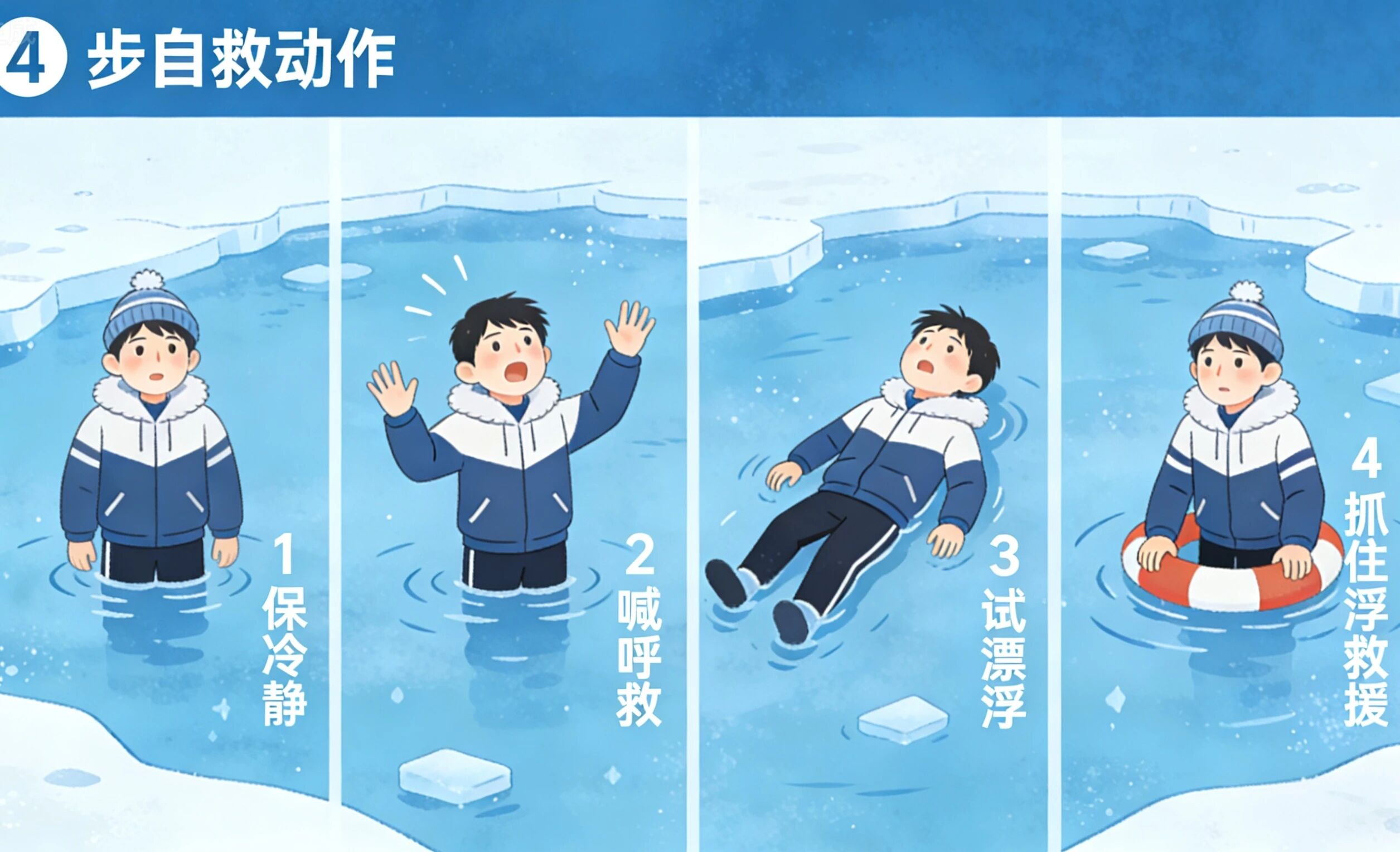 安全教育|Beat365唯一官方网站|管理学院|远离冰面陷阱，守护生命安全