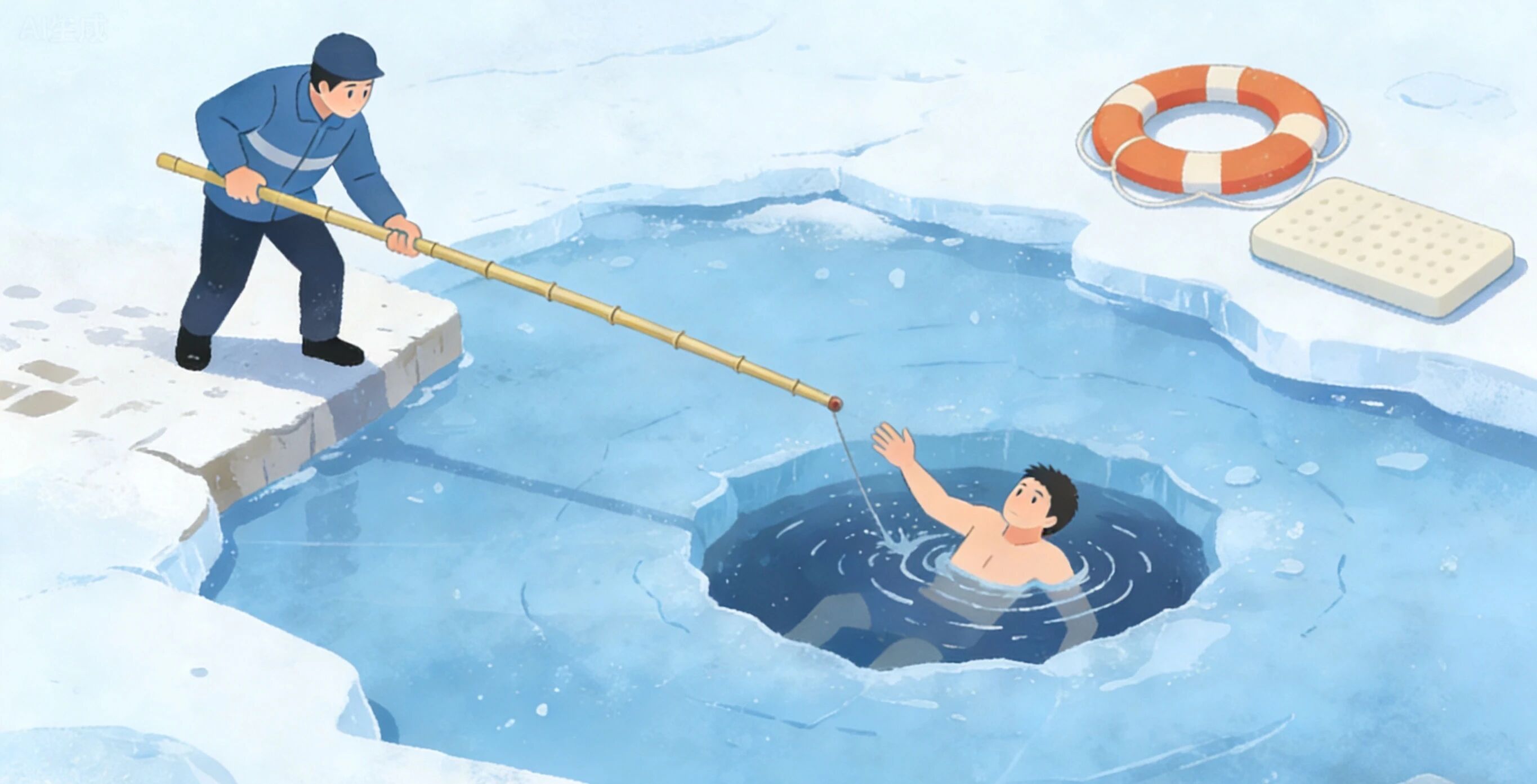 安全教育|Beat365唯一官方网站|管理学院|远离冰面陷阱，守护生命安全